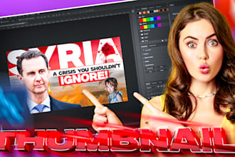 make mind blowing youtube thumbnails urgently
