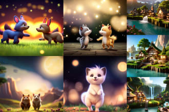professional, nsfw,  fantasy, cute, fluffy, animal, cartoon, anime style images
