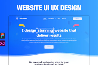 do clean website ui ux design, web ui design, ui ux design