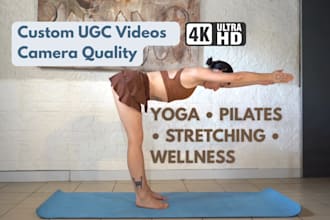create ugc videos with camera, yoga, pilates, stretching