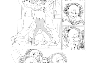 do an illustrated comic page
