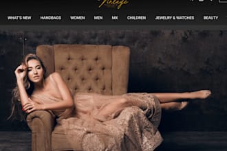 design premium luxury fashion haute couture deluxe artisan ecommerce website