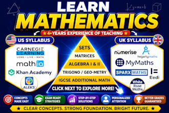 teach you basic math fractions algebra and geomtery