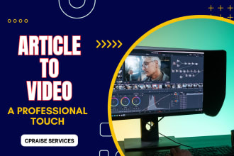 creatively turn your articles to videos