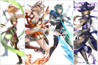 color or recolor your character with jrpg fantasy or my style