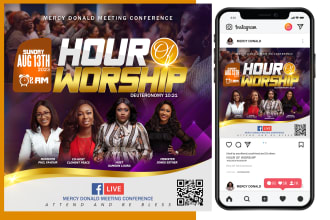 create an outstanding church event flyer design in 6 hours