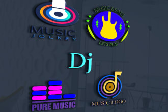 design amazing dj ,band and music club logo