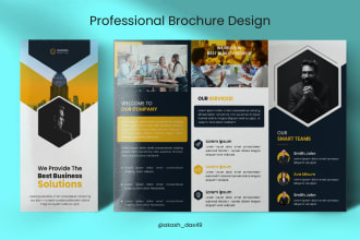 design trifold, bifold brochure, leaflet and booklet in print or digital format