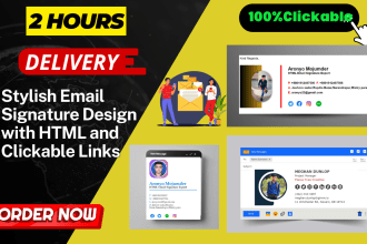 create a custom HTML email signature for you