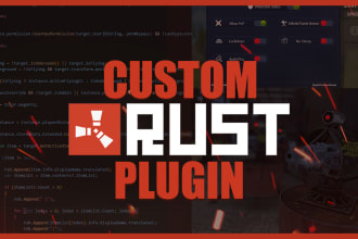 do a custom plugin for rust servers