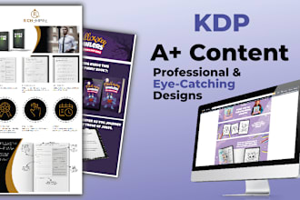 create amazing a plus content for KDP book