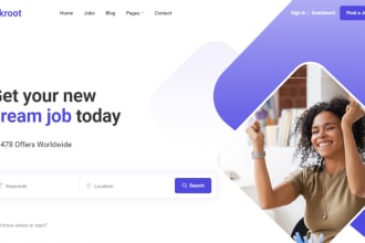 create recruitment website, job board website, staffing website, job portal