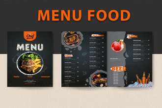 modern food restaurant menu digital menu