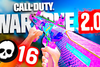 create a professional warzone thumbnail