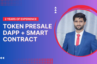 create token presale website with smart contract integration