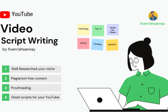 research and write a script for your youtube videos