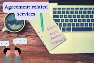 draft and review agreements for you