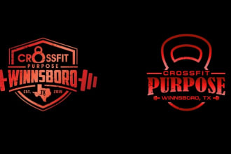 do create monogram gym fitness health pictorlal emblem logo design and redesign