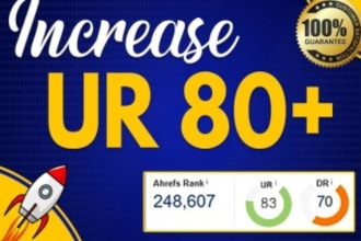 increase ahrefs URL rating 80
