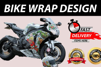 do bike wrap, motorcycle, bike racing wrap design, sticker motorcycle design