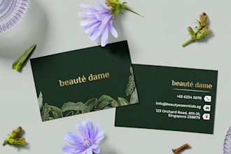 do professional business card with modern and fresh design