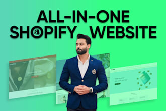 do complete shopify website design and redesign, ecommerce website