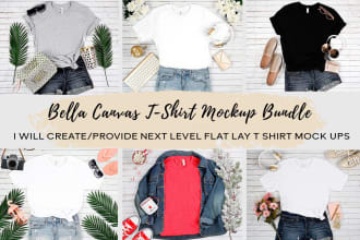 do next level bella canvas t shirt mockups for etsy