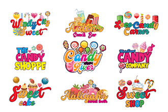 do ice cream, chocolate, sweets, treat, snacks or candy logo