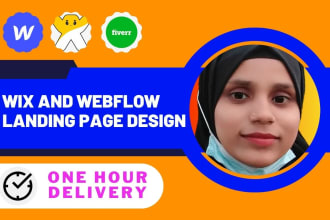 webflow landing page with responsive redesign website
