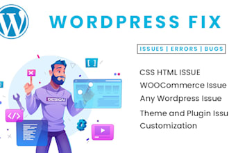 fix wordpress issues, fix wordpress errors, fix bug
