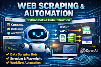 create custom bot scripts for scraping and automation