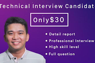 do technical interview for your candidate