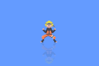 make 8 bit or 16 bit pixel art character, animation, sprite sheet, gif