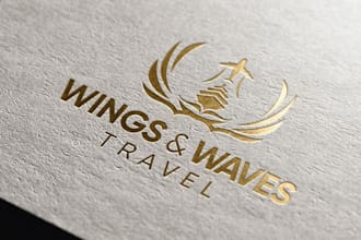 make a custom travel agency logo