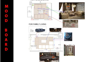 create interior design with mood board