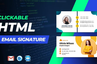 design professional html email signature