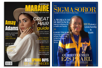 design magazine layout, product catalog with adobe photoshop