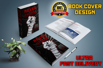 create book cover, ebook cover, amazon KDP cover with 3d mockup