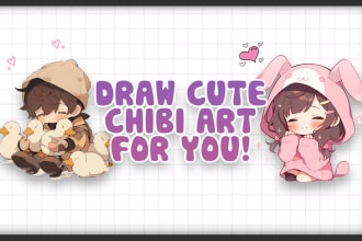 make cute chibi character for you