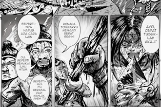 draw manga or comic pages for you