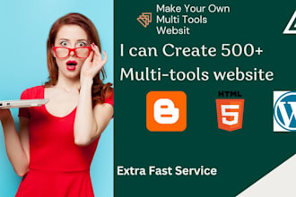 create a 500plus multi tools website for adsense approval