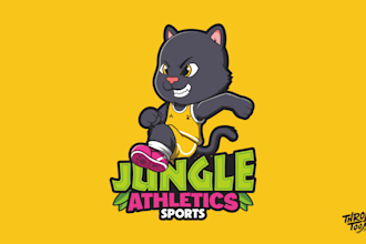 design animal cartoon logo, mascot or illustration for your brand and bussiness