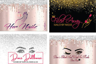 do boutique, eyelashes, hair extensions, beauty salon logo