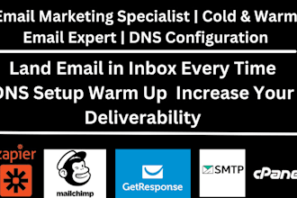 be email marketing specialist  cold and warm email expert  dns configuration