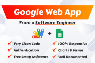 create a web app in google apps scripts and sheets