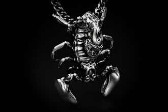 make 3d model jewelry design pendants for printing