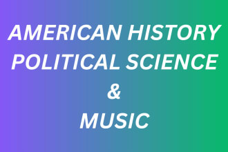 do american history, political science and music