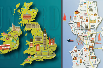 illustrate unique vector maps, city maps, or event map illustration