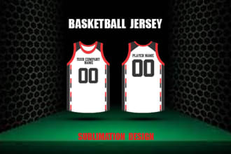 design basketball sublimation jersey or uniform