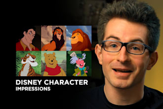 do an impression of winnie the pooh and cartoon characters
